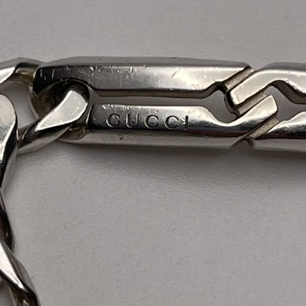 GUCCI Infinity Knot Chain Bracelet Sterling Silver 925 - Preowned - Picture 3 of 11